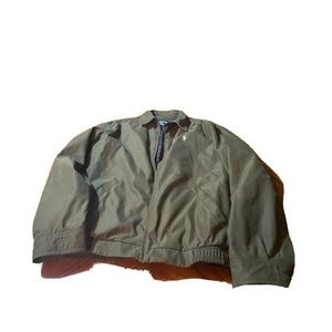 Ralph Lauren Mens Green Full Zip Up Jacket! Small